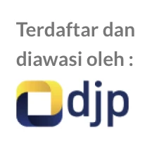 Terdaftar dan diawasi oleh DJP